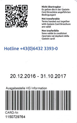 Liftticket Tourismusverband Bad Hofgastein