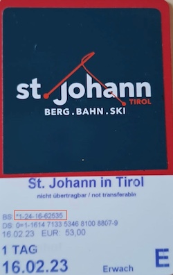 Liftticket Bergbahnen St. Johann in Tirol