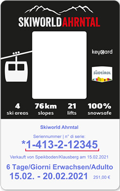 Liftticket Skiworld Ahrntal